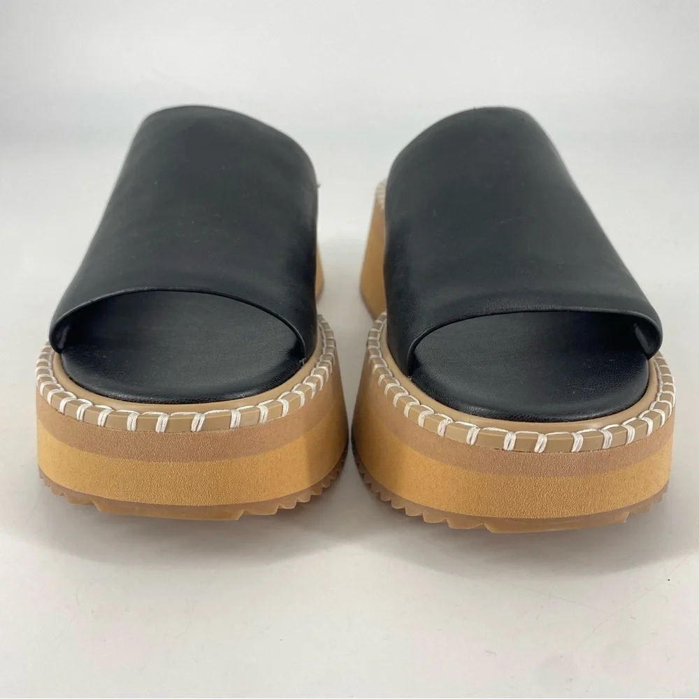 Dolce Vita Darcel Black Platform Sandals - Picture 2 of 8